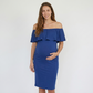 Cold Shoulder Maxi Maternity Dress | Floor Length