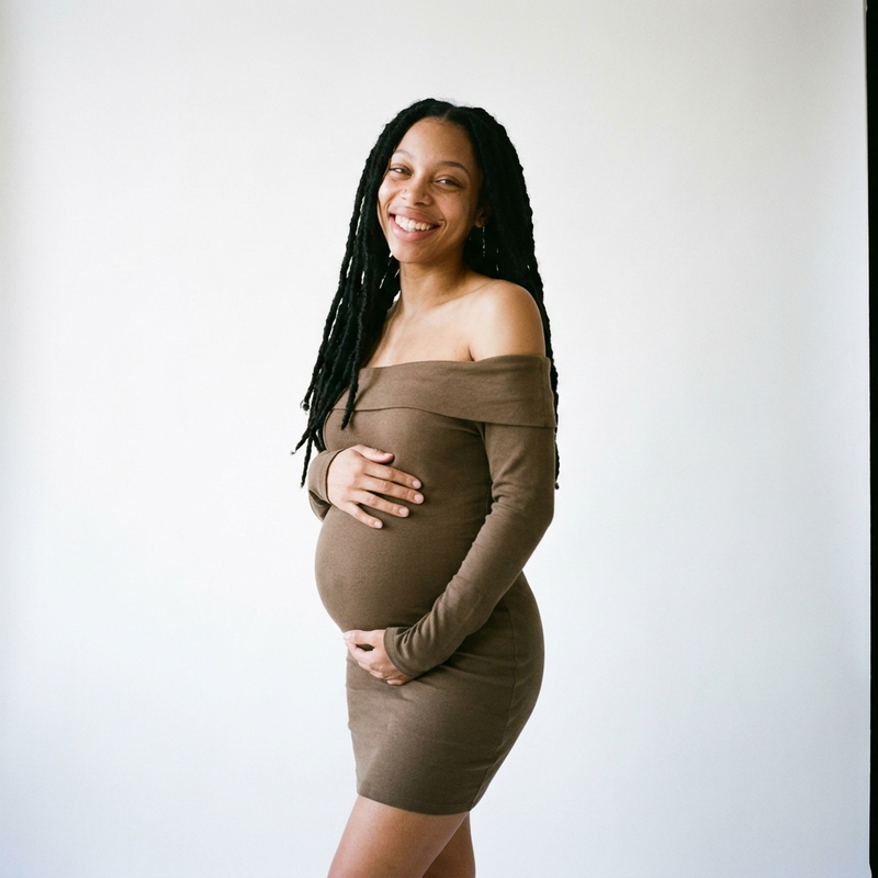 One-Shoulder Sculpt Maternity Dress | Asymmetric