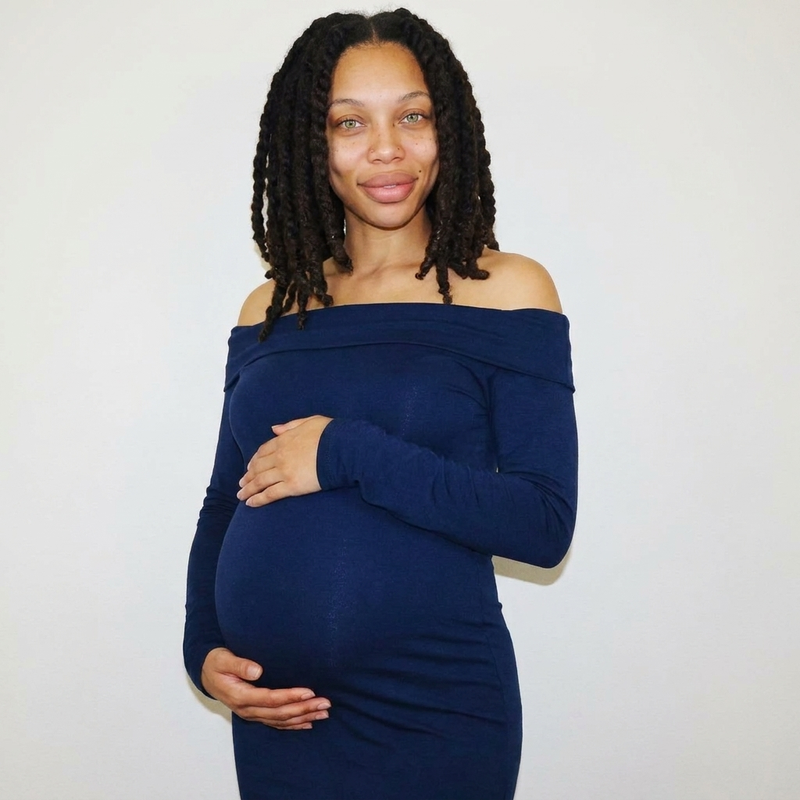 One-Shoulder Sculpt Maternity Dress | Asymmetric