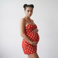 Polka Dot Suspender Maternity Dress | Retro Fit