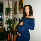One-Shoulder Sculpt Maternity Dress | Asymmetric