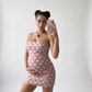 Polka Dot Suspender Maternity Dress | Retro Fit