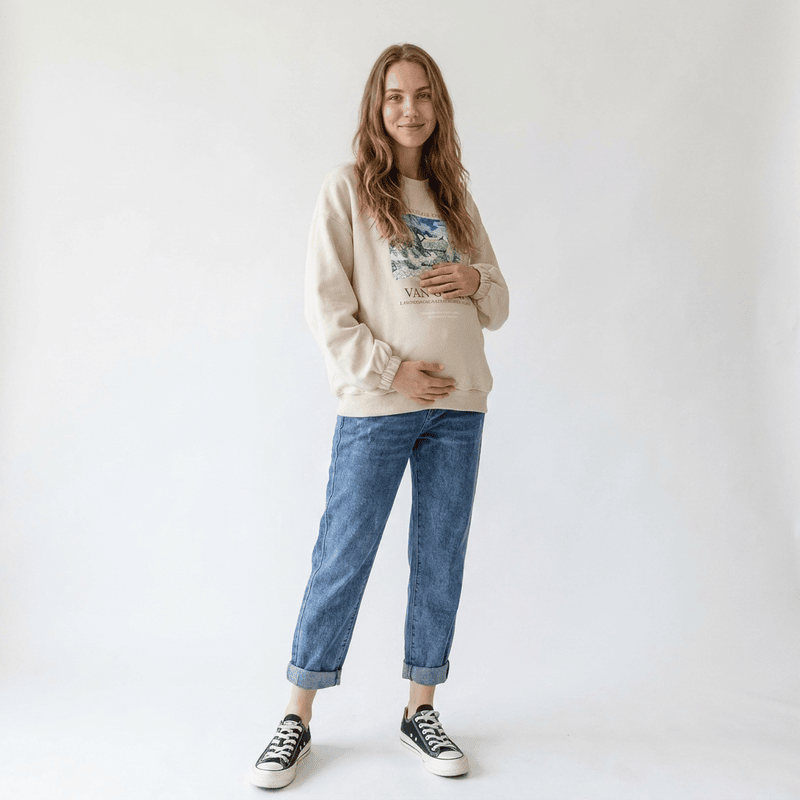 Fleece Maternity Pants | Cozy Wide Leg