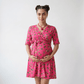 Tie-Front Floral Maternity Dress | Adjustable Fit