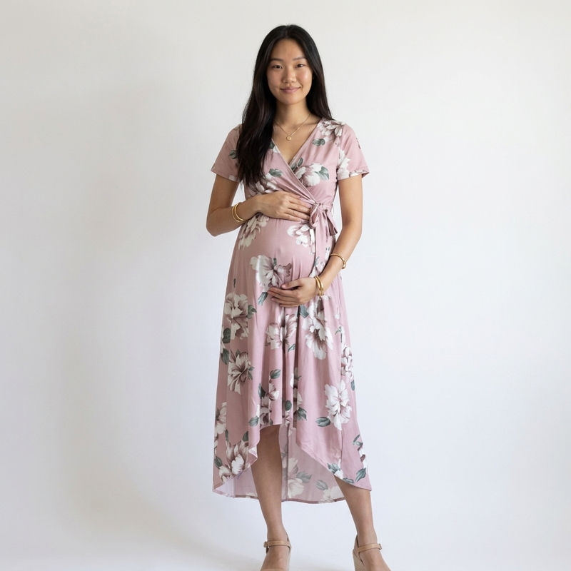 Print Party Maternity Dress | Bold Fitted