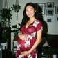 Print Party Maternity Dress | Bold Fitted
