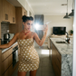 Polka Dot Suspender Maternity Dress | Retro Fit