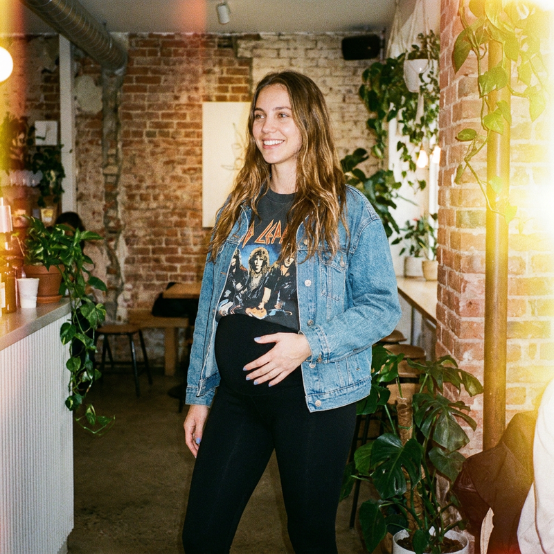 Essential Solid Maternity Leggings | Black Base