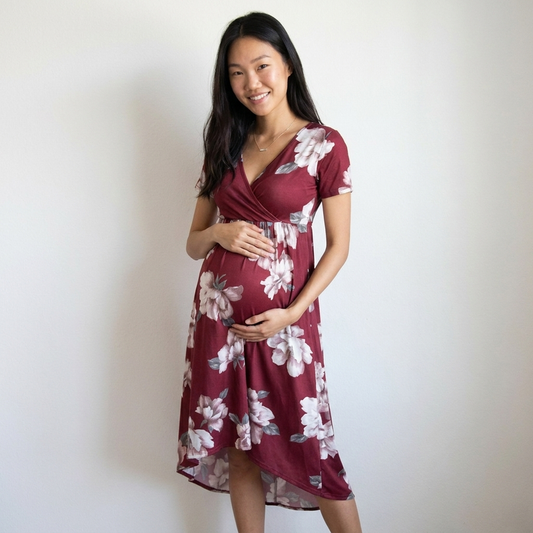Print Party Maternity Dress | Bold Fitted