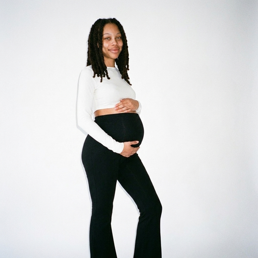 Flare Boho Maternity Pants | Wide Leg Yoga