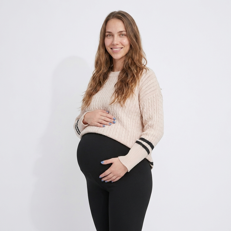 Essential Solid Maternity Leggings | Black Base