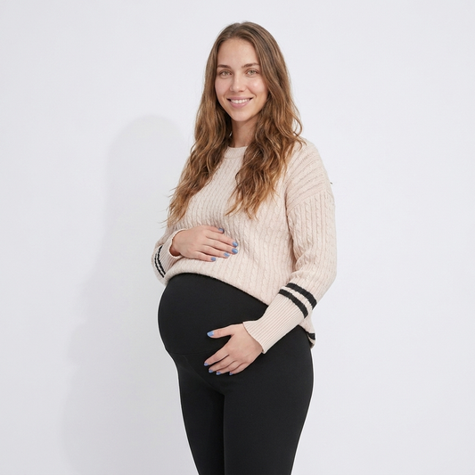 Essential Solid Maternity Leggings | Black Base